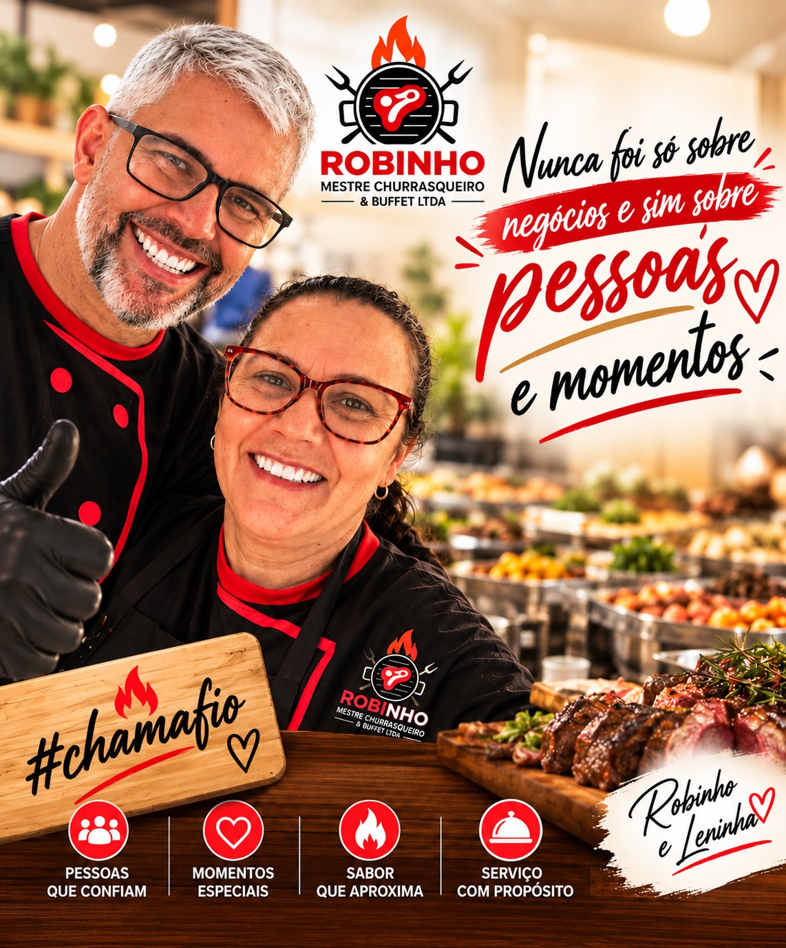 Robinho e Leninha — Mais que sabor, é momentos.